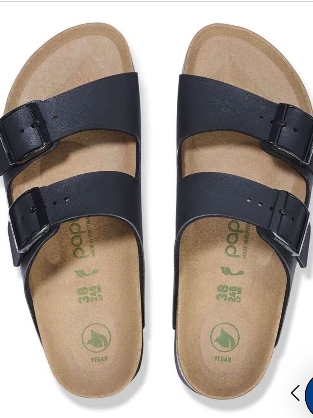 Birkenstock Papillio Arizona Buckle Double-Strap Vegan Footbed Sandals L 10/41